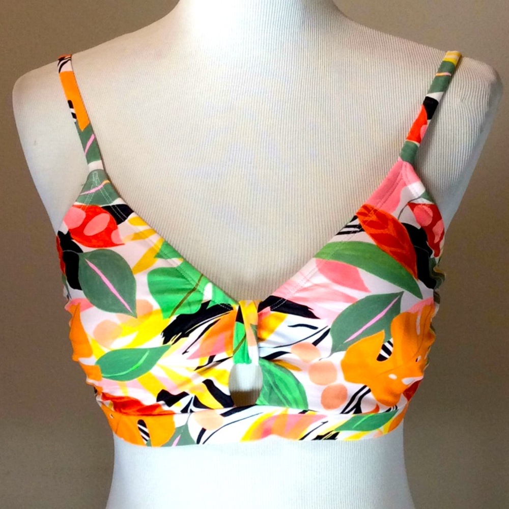 Floral Print Bikini Top